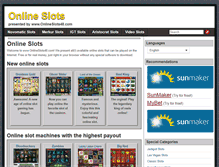 Tablet Screenshot of onlineslots48.com